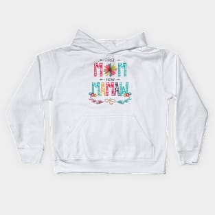 First Mom Now Mamaw Wildflowers Happy Mothers Day Kids Hoodie